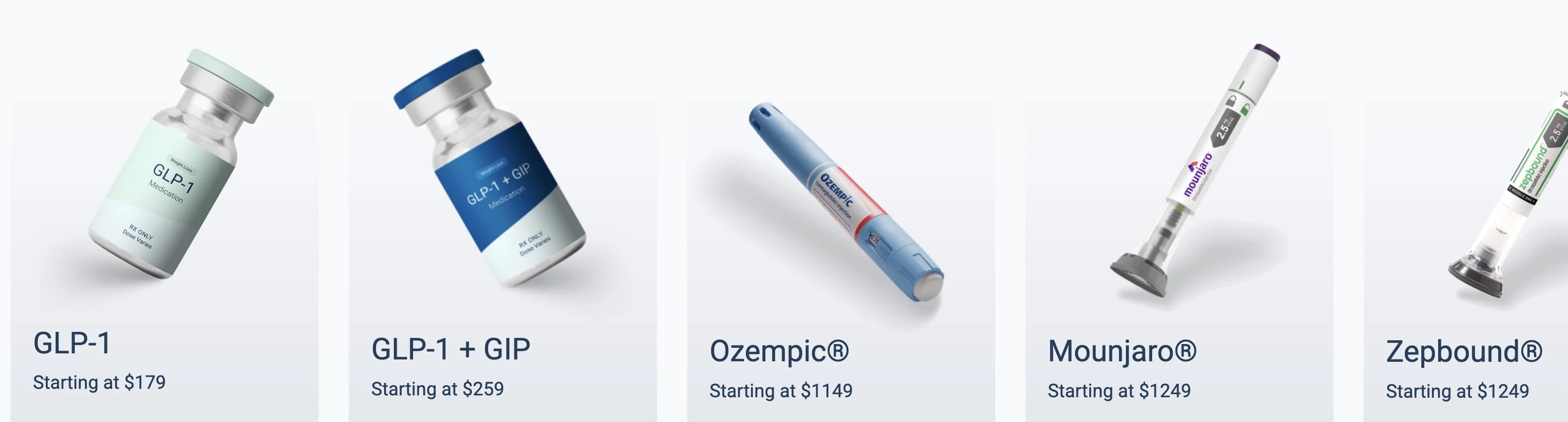 TrimRx Medications — GLP-1, GLP-1 + GIP, Ozempic, Mounjaro, Zepbound